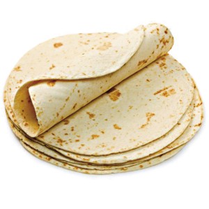 Tortilla de Trigo Natural 25cm. 66grs. 108uds.