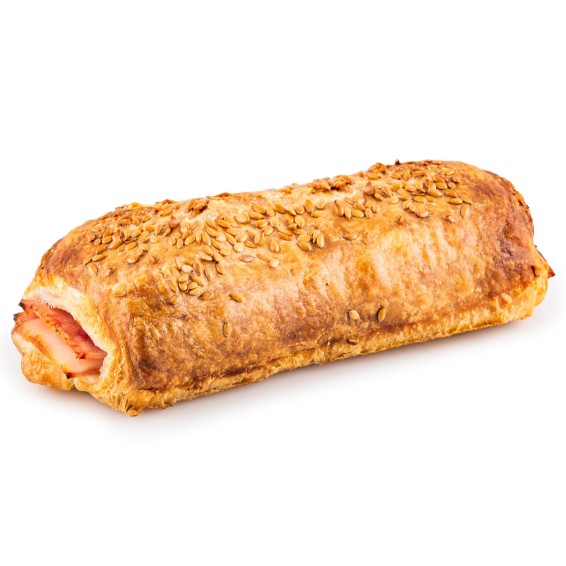 Napolitana de Jamón y Queso 135grs. 40uds. Fermentada.