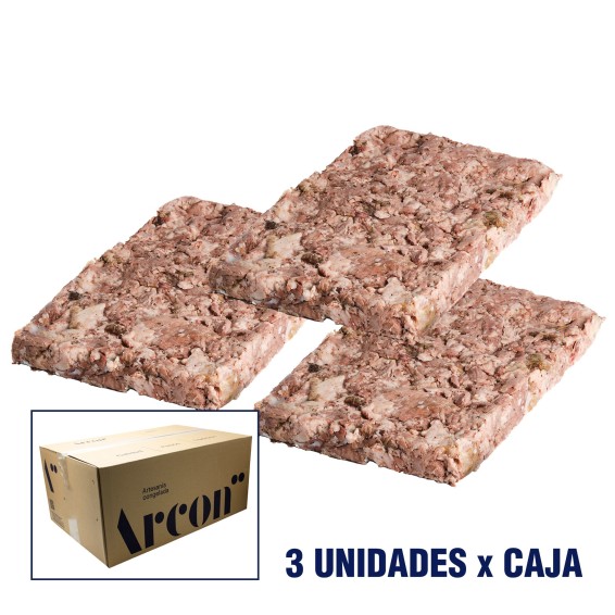 Caja Plancha de Meloso de Cordero Cocinado a Baja Temperatura 1,5kgs. 3uds.