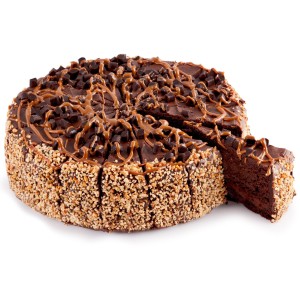 Tarta Chocolate Toffee 2.350grs. 1ud. 18 porciones. Precortada.