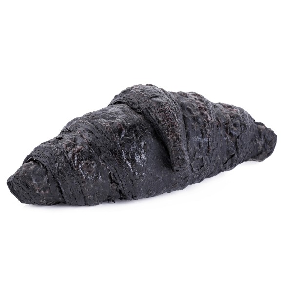 Croissant Vegano al Carbone 65grs. 45uds. Fermentado. 