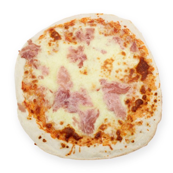 Pizza Jamón y Queso 525grs. 33cm. 7uds.