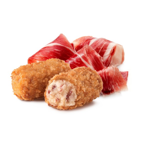 Croqueta de Jamón Ibérico 35grs. 112uds. 4kgs.