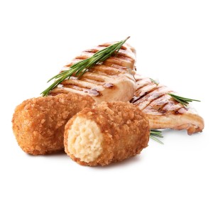 Croqueta de Pollo Rustido 35grs. 112uds. 4kgs.