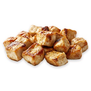 Dados de Pechuga de Pollo Asados  5x1 5kgs. HALAL.