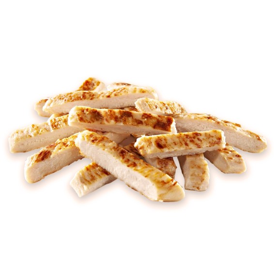 Tiras de Pechuga de Pollo Asadas  5x1 5kgs. HALAL.