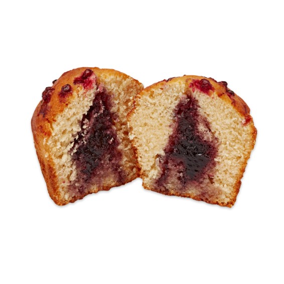 Muffin Vainilla con Crema de Arándanos. 110grs. 20uds.