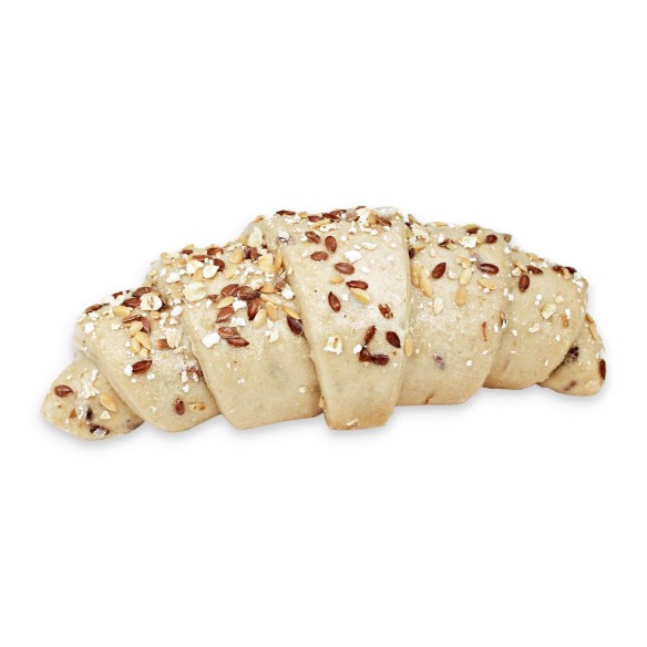 Croissant Multicereales 20% Mantequilla. Fermentado. 80grs. 80uds.