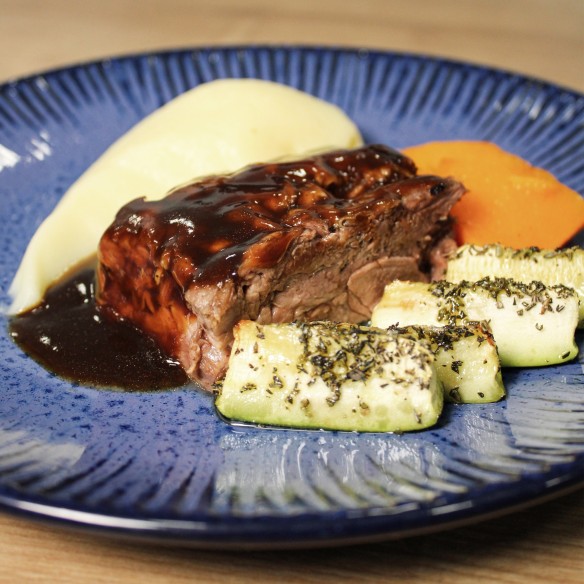 Monoración Plancha de Costilla de Cerdo a Baja Temperatura 150grs. 25uds.