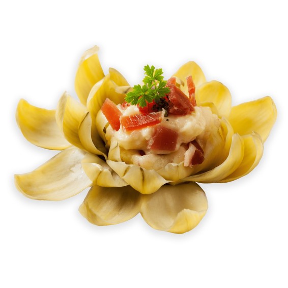 Flor de Alcachofa Confitada 4x15 1100grs. 60uds.
