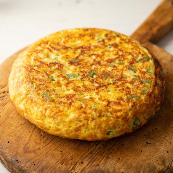Tortilla Redonda con Calabacín 800grs. 10uds.
