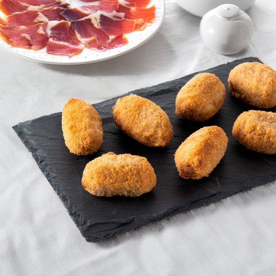 Croqueta Tradición Jamón Ibérico 50grs. 60uds. 3kgs.