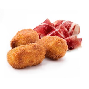 Croqueta Tradición Jamón Ibérico 50grs. 60uds. 3kgs.