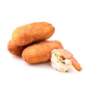 Croqueta Tradición Gamba al Ajillo 50grs. 60uds. 3kgs.