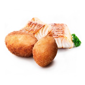 Croqueta Tradición Bacalao 50grs. 60uds. 3kgs.
