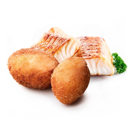 Croqueta Tradición Bacalao 50grs. 60uds. 3kgs.