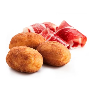 Croqueta Tradición Jamón Ibérico 35grs. 85uds. 3kgs.