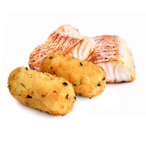 Croqueta de Bacalao 25grs. 2kgs. 80uds. Gluten Free.