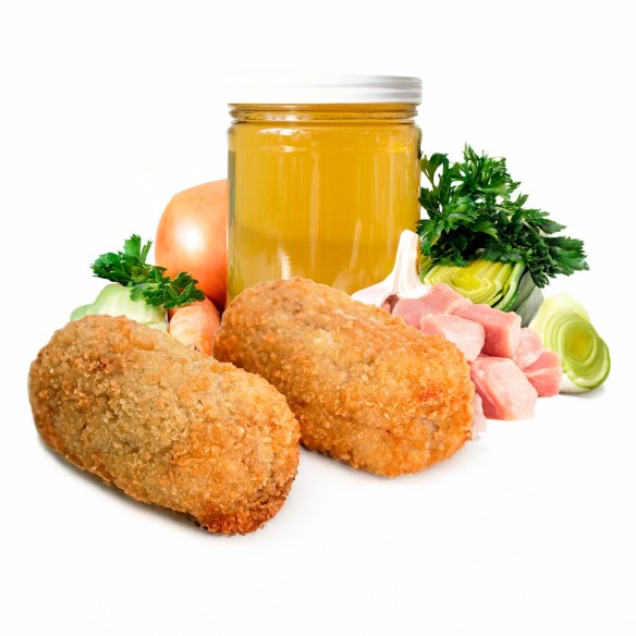 Croqueta de Cocido 25grs. 2kgs. 80uds. Gluten Free.