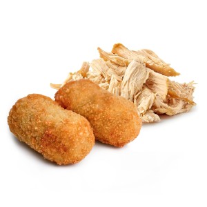 Croqueta de Pollo 25grs. 2kgs. 80uds. Gluten Free.