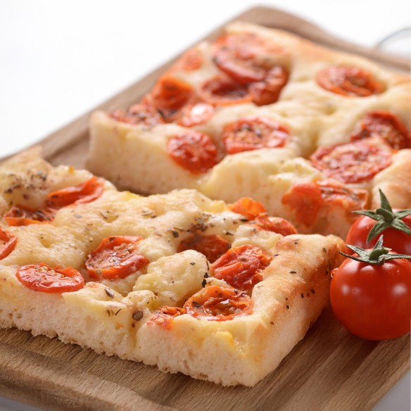 Focaccia con Tomate 60x40 1.800grs. 4uds.
