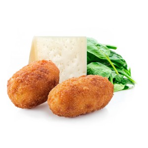Croqueta Tradición Espinacas Queso Idiazábal 50grs. 60uds. 3kgs.