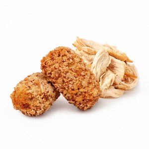 Croqueta Frita Pollo Rustido 25grs. 160ud. 4kgs. (4 bolsas de 1kg).