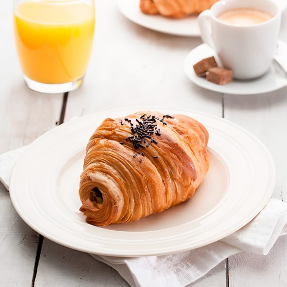 Croissant Chocolate 2 Barritas 105grs. 40uds. Fermentado
