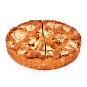 Tarta de Manzana 1.300grs. 1ud. 14 porciones. Precortada.