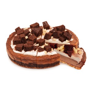 Cheesecake Choco 1900grs. 1ud. 14 porciones. Precortada.