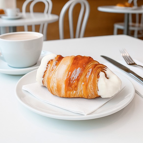 Croissant Chocolate Bombón Blanco 95grs. 50uds.