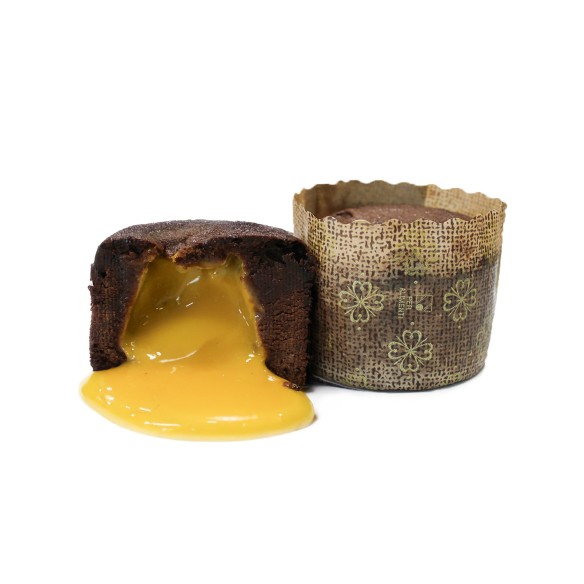 Coulant Suprem de Chocolate Negro con Mango y Maracuyá 100grs. 16uds.