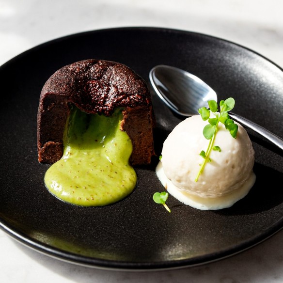Coulant Suprem de Chocolate Negro y Pistacho 110grs. 16uds.
