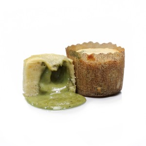 Coulant Suprem de Chocolate Blanco y Pistacho 100grs. 16uds.