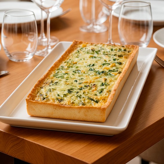 Quiche Banda Vegetal de Puerros 1kg. 8uds.