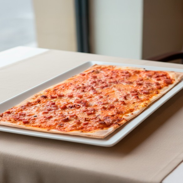 Pizza Plancha de York Bacon 36x28cm. 1200grs. 5uds.