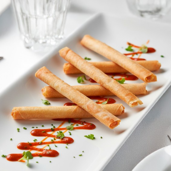 Bastón de Huevos Fritos con Chistorra 12grs. 180uds. 6Bandx30uds.