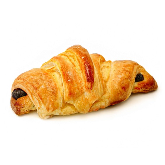 Croissant Jumbo Chocolate 3 Barritas. Fermentado. 130grs. 40uds.