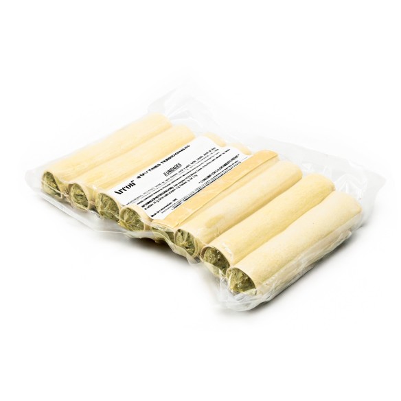 Canelón XXL de Espinacas con Bacalao y Pasas 130grs. 24uds.