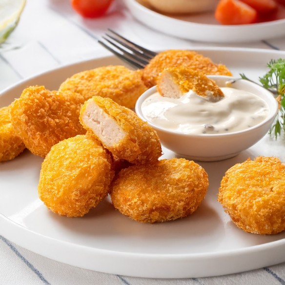 Nuggets de Pollo Veganos de Proteína Vegetal 3kgs. (3 Bolsas).
