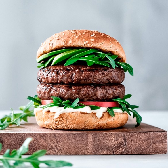 Hamburguesa Vacuno de Proteína Vegetal 113grs. 36uds. 4,07kgs.