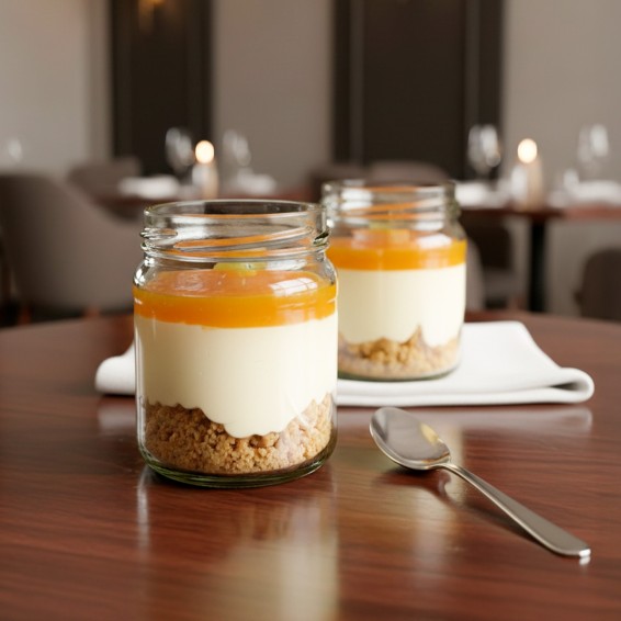 Tarro Artesano de Cheesecake con Maracuyá 115grs. 25uds.