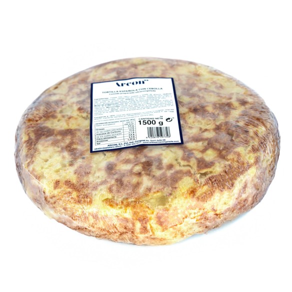 Tortillón Redondo Patatas y Cebolla 1500grs. 6uds.
