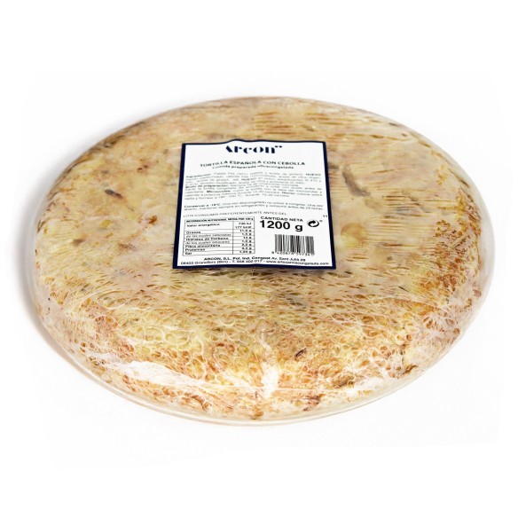 Tortilla Redonda de Patatas y Cebolla Exquise 1200grs. 6uds.