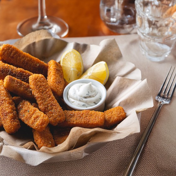 Barritas de Pescado Veganas de Proteína Vegetal 2kgs. (4 Bolsas).