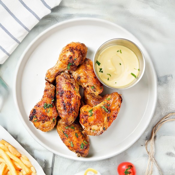 Alitas de Pollo Asadas al Natural 40/60grs 5x1 5kgs. HALAL.