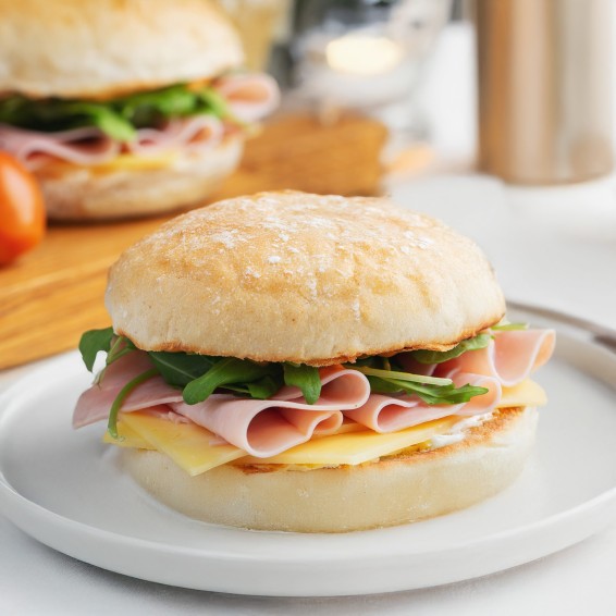 Burger Cristalino 75grs. 60uds. Cortada.