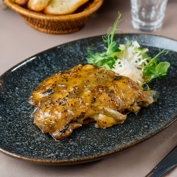 Tiras de Costillas de Cerdo con Miel y Mostaza  500grs. 12uds. 6kgs.