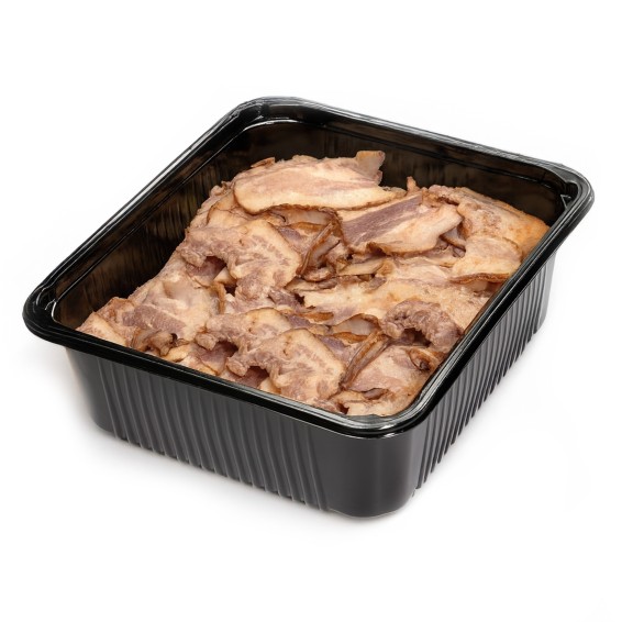 Tiras de Bacon Ahumado Crujiente 5grs. 2x1kgs.