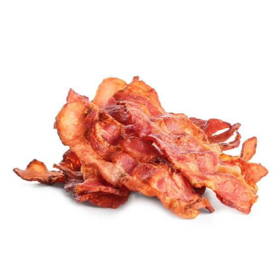 Tiras de Bacon Ahumado Crujiente 5grs. 2x1kgs.